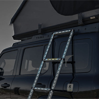 Roof Top Tent Hardshell Rooftop Tent for Van SUV Truck Car Overland Tent Camping for 2-3 Person with Ladder