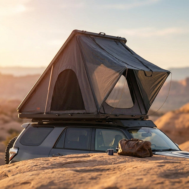 Hard Shell Rooftop Tent Pop-Up Tents 2-3 Person for SUV ‌Caravan Campervan — Studio Shot